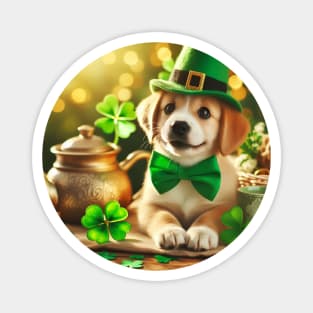 St Patricks Day Cute dog Magnet